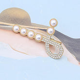Hana Jewels latest Style colorful 12 Pcs White color and Rose Polish Hair Clip  Set